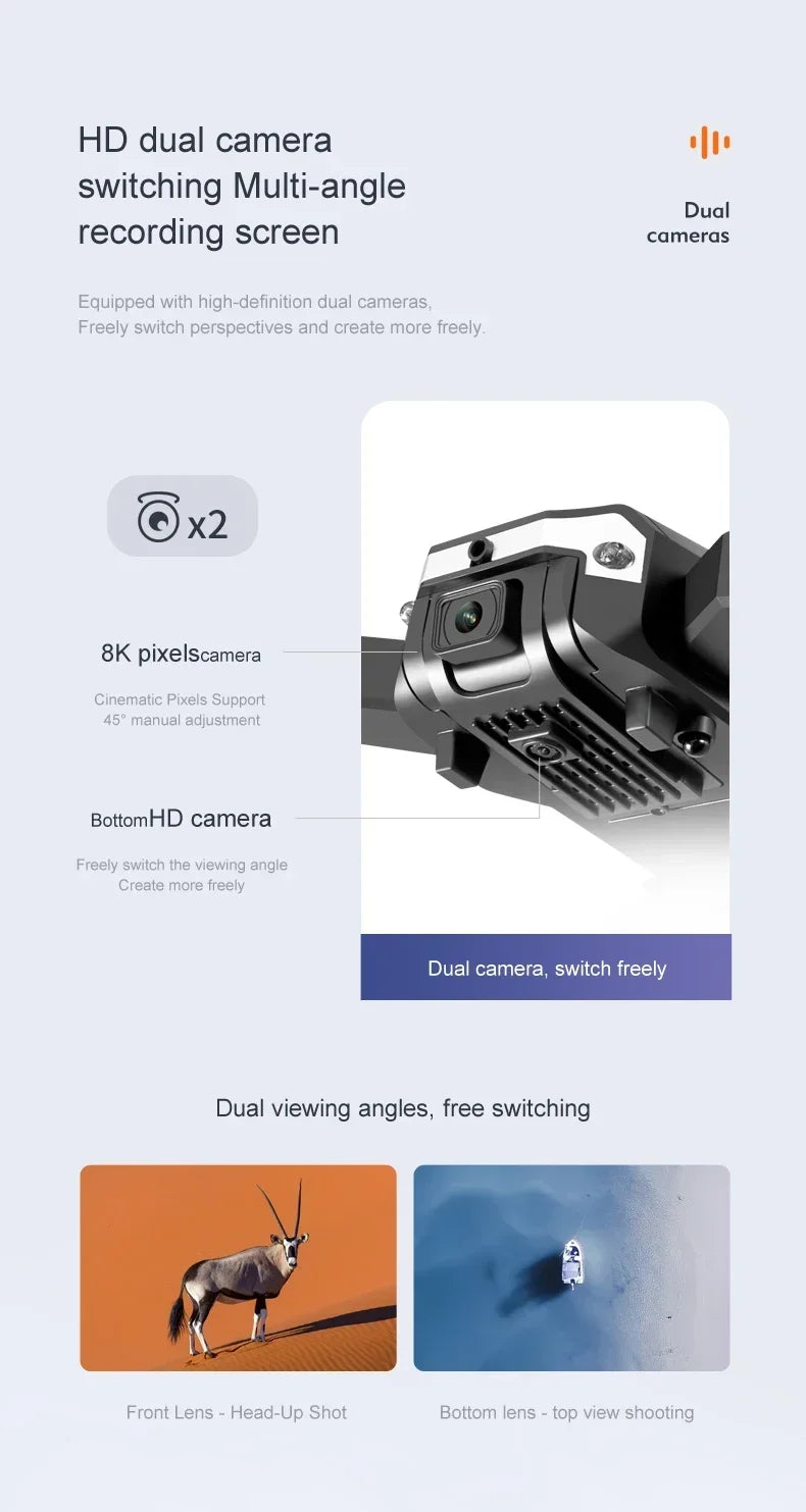 Drone G6 Pro 5G GPS Brushless Motor Professional 8K HD Aerial Photography Obstacle Avoidance UAV Four-Rotor Helicopter Toys