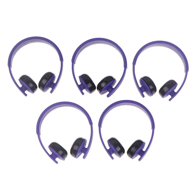 5pcs/set 1:12 Dollhouse Miniatures Accessories Headphones For Doll Toy Doll Earphone Dollhouse Furniture Decoration Accessories
