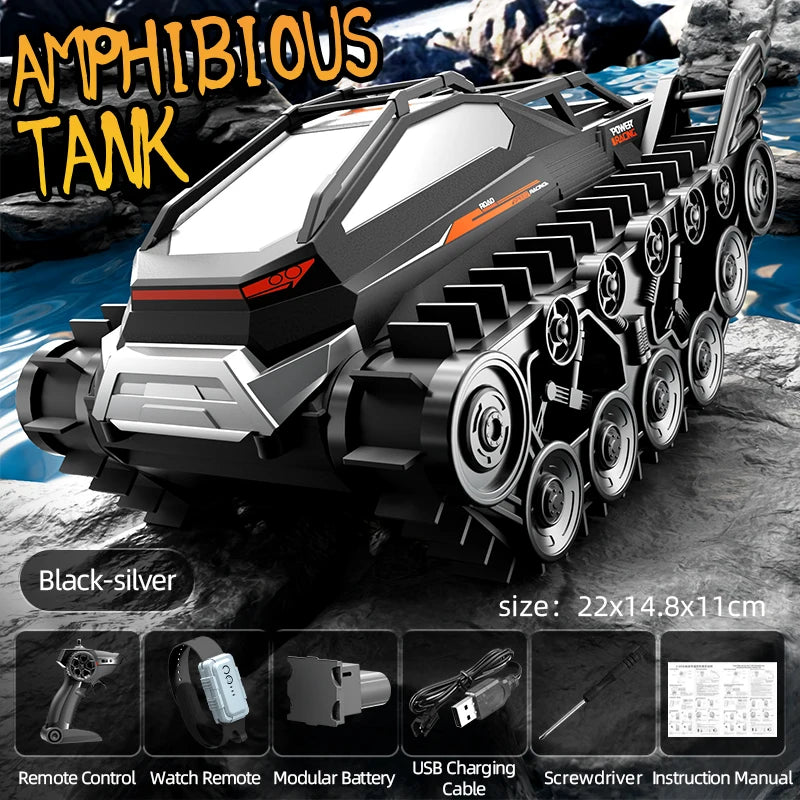 JJRC Q183 4WD RC Car 2.4G Amphibious 4 Wheel Remote Control Truck Climbing Off Road Waterproof Armored Vehicles Children's Toys