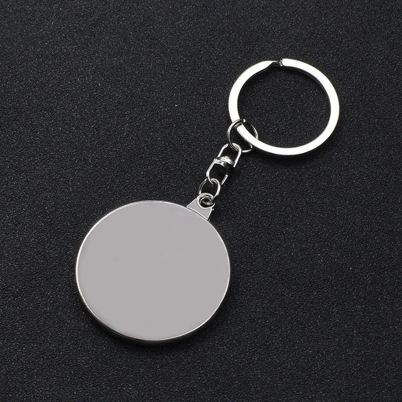 50 Years Perpetual Calendar Keychain Silver Alloy Keyring Key Decoration 8OU9 Car Keychain