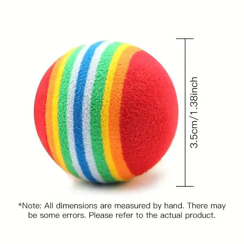 Cat Toy Balls Interactive for Indoor Cats Best Kitten Favorite Gift Soft Foam Ball Chase Quiet Playing Cats Stuff Pet Supplie