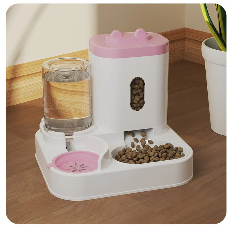 Automatic water feeder, integrated bowl for water and food, dog bowl, cat bowl, pet bowl, pet supplies, automatic feeder