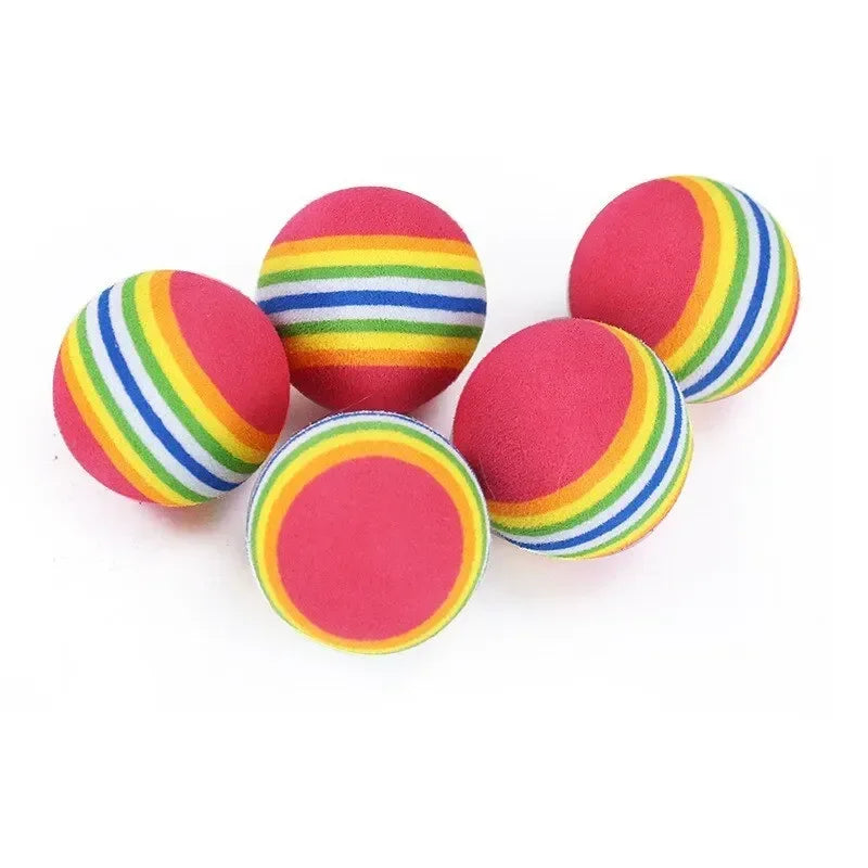 Cat Toy Balls Interactive for Indoor Cats Best Kitten Favorite Gift Soft Foam Ball Chase Quiet Playing Cats Stuff Pet Supplie