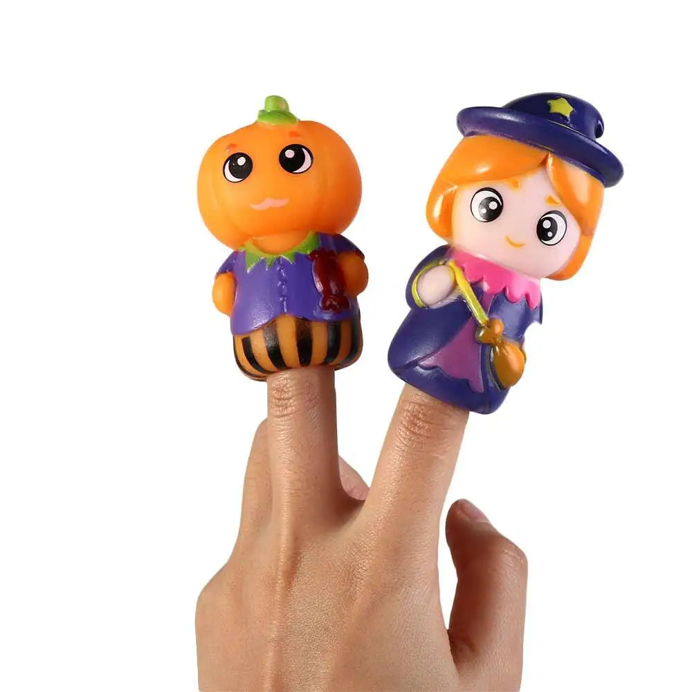 Puppet Toy Finger Dolls Animal Toys Cartoon Animal Dinosaur Hand Puppet Fingers Puppets Animal Head Gloves Tiny Hands Toys