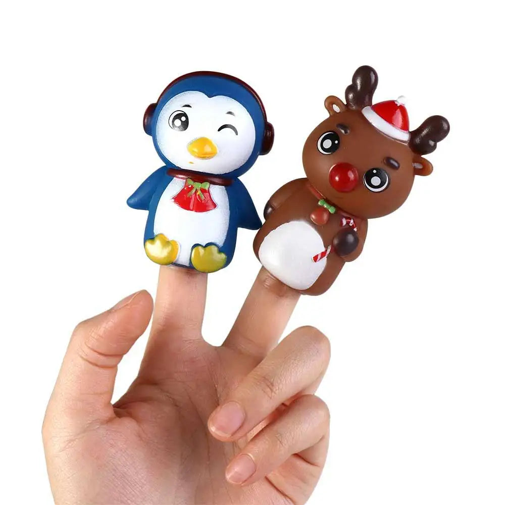 Puppet Toy Finger Dolls Animal Toys Cartoon Animal Dinosaur Hand Puppet Fingers Puppets Animal Head Gloves Tiny Hands Toys