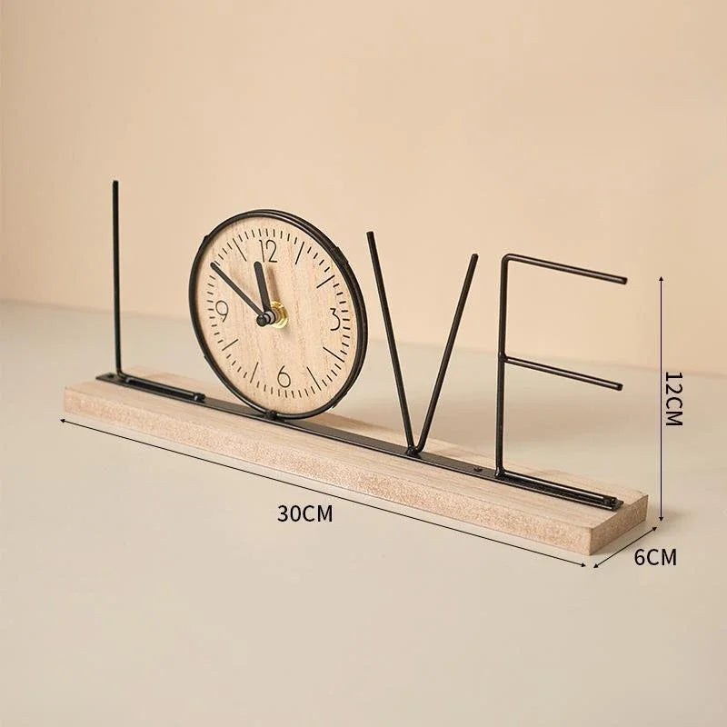 Handmade creative TV cabinet decoration furniture home living room bedroom wine cabinet office desktop clock decoration
