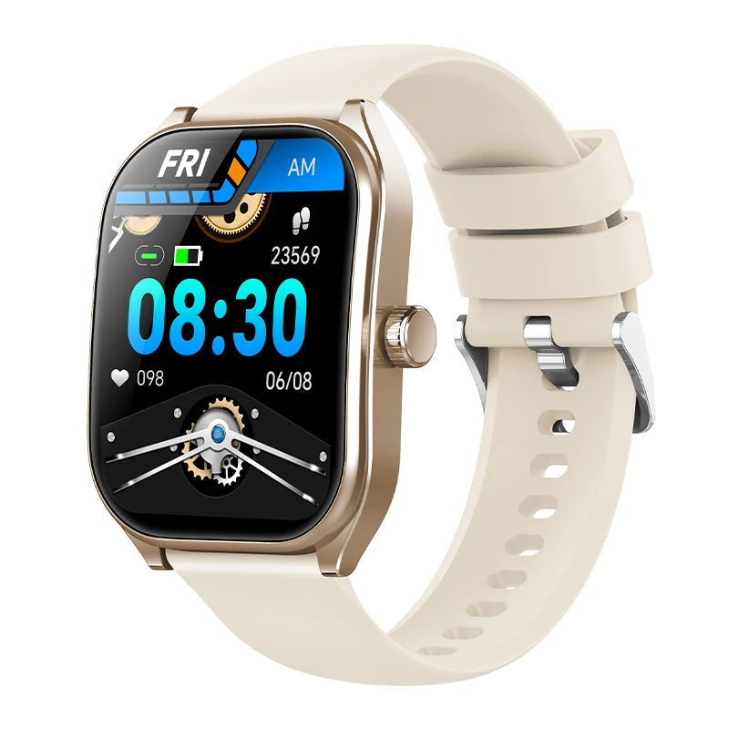 2025 Smart Watch 2.01" IPS HD Display | IP68 Waterproof | Bluetooth 5.3 | 3D Curved Glass | Smart Features:Voice Assistant