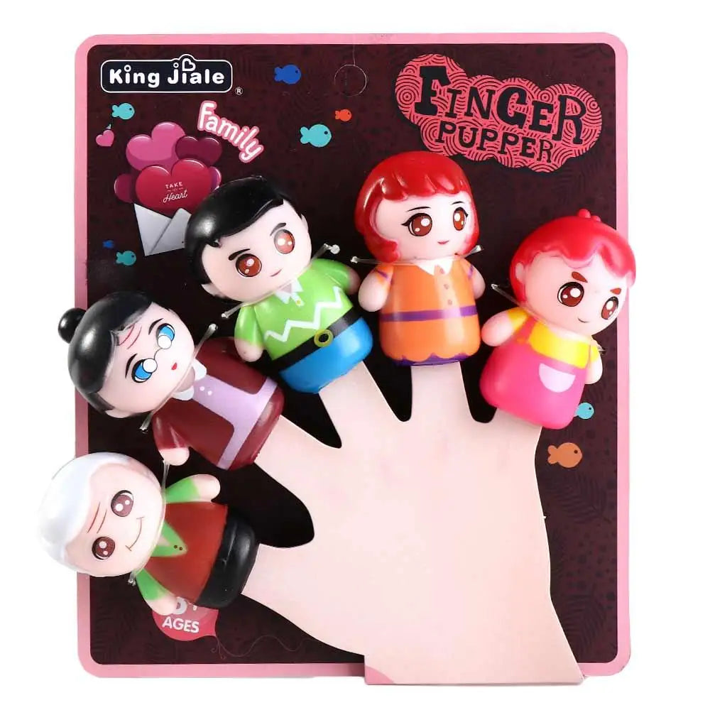 Puppet Toy Finger Dolls Animal Toys Cartoon Animal Dinosaur Hand Puppet Fingers Puppets Animal Head Gloves Tiny Hands Toys