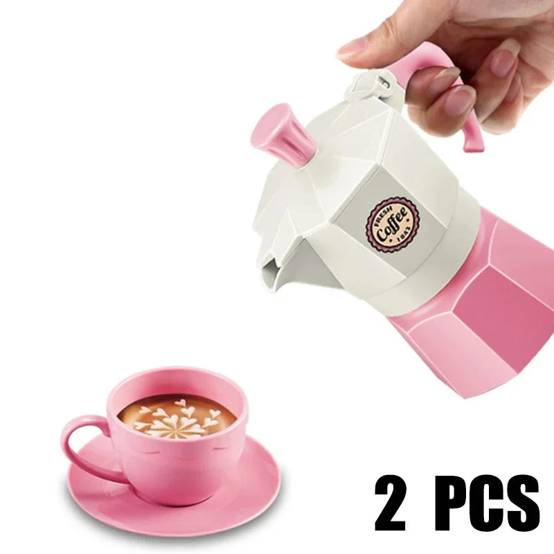 Kids DIY Pretend Play Kitchen Toys Simulation Afternoon Tea Set Food Coffee Machine Dessert Puzzle Toys For Boys Girls Gift