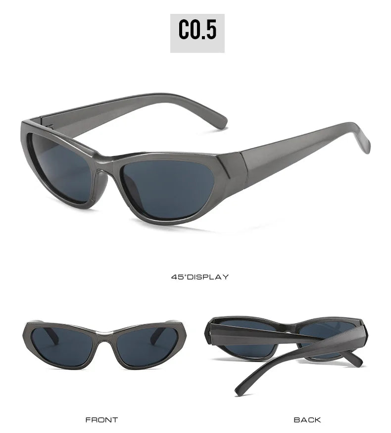 Steampunk Goggle Women Sunglasses Female Men Cyber Punk Sun Glasses Vintage Shades Futuristic Eyewear Lady Rideing Eyeglasses