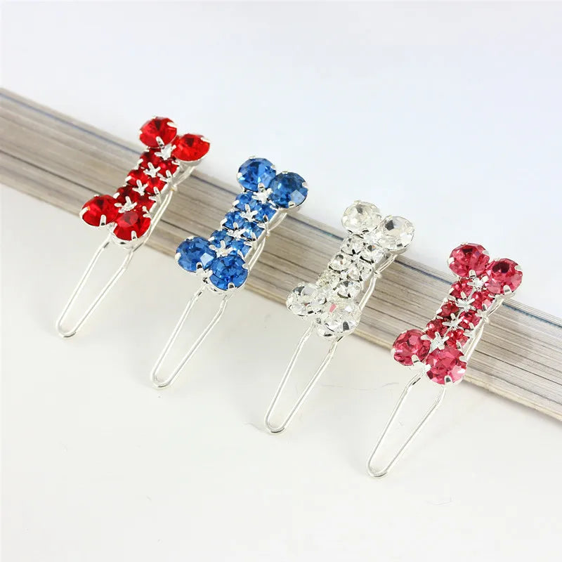 Pet Lovely Hairpins Dog Accessories Pet Dog Bows Hair Clips for Puppy Dogs Cat Yorkie Teddy Hair Grooming Pet Hair Accessories
