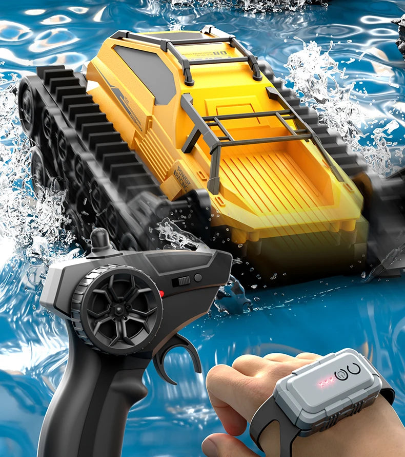 JJRC Q183 4WD RC Car 2.4G Amphibious 4 Wheel Remote Control Truck Climbing Off Road Waterproof Armored Vehicles Children's Toys