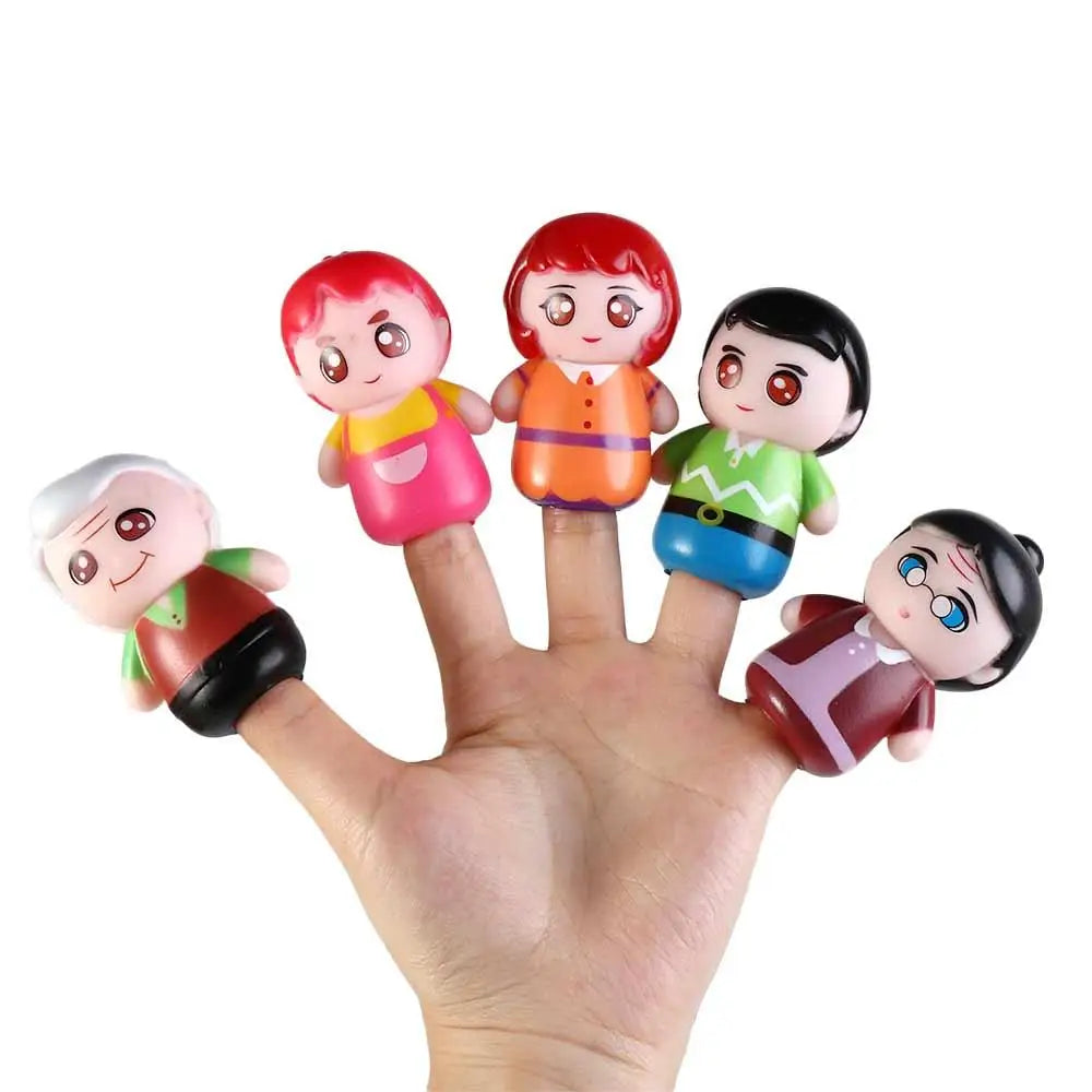 Puppet Toy Finger Dolls Animal Toys Cartoon Animal Dinosaur Hand Puppet Fingers Puppets Animal Head Gloves Tiny Hands Toys