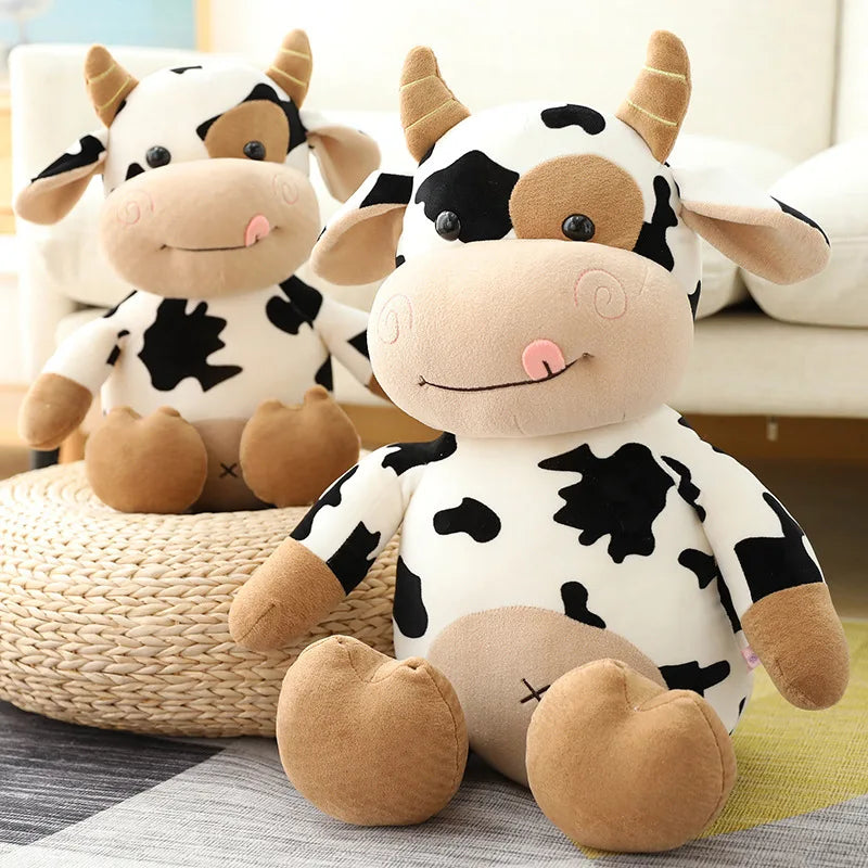 Cute Cow Plush Toy Rag Doll for Girlfriend Children's Toys Gifts Plush Toys Pillow Plushie Stuffed Animal Patung Dolls