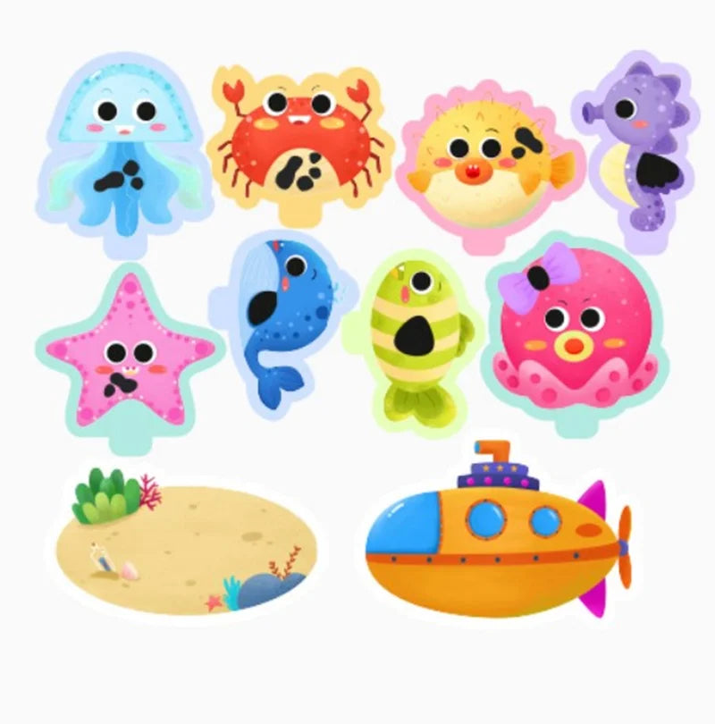 Baby Bath Toys Fun Foam Animals Cognitive Floating Toy Traffic Bathroom Bathtub Toys for Babies Gifts Kids Early Educational Toy