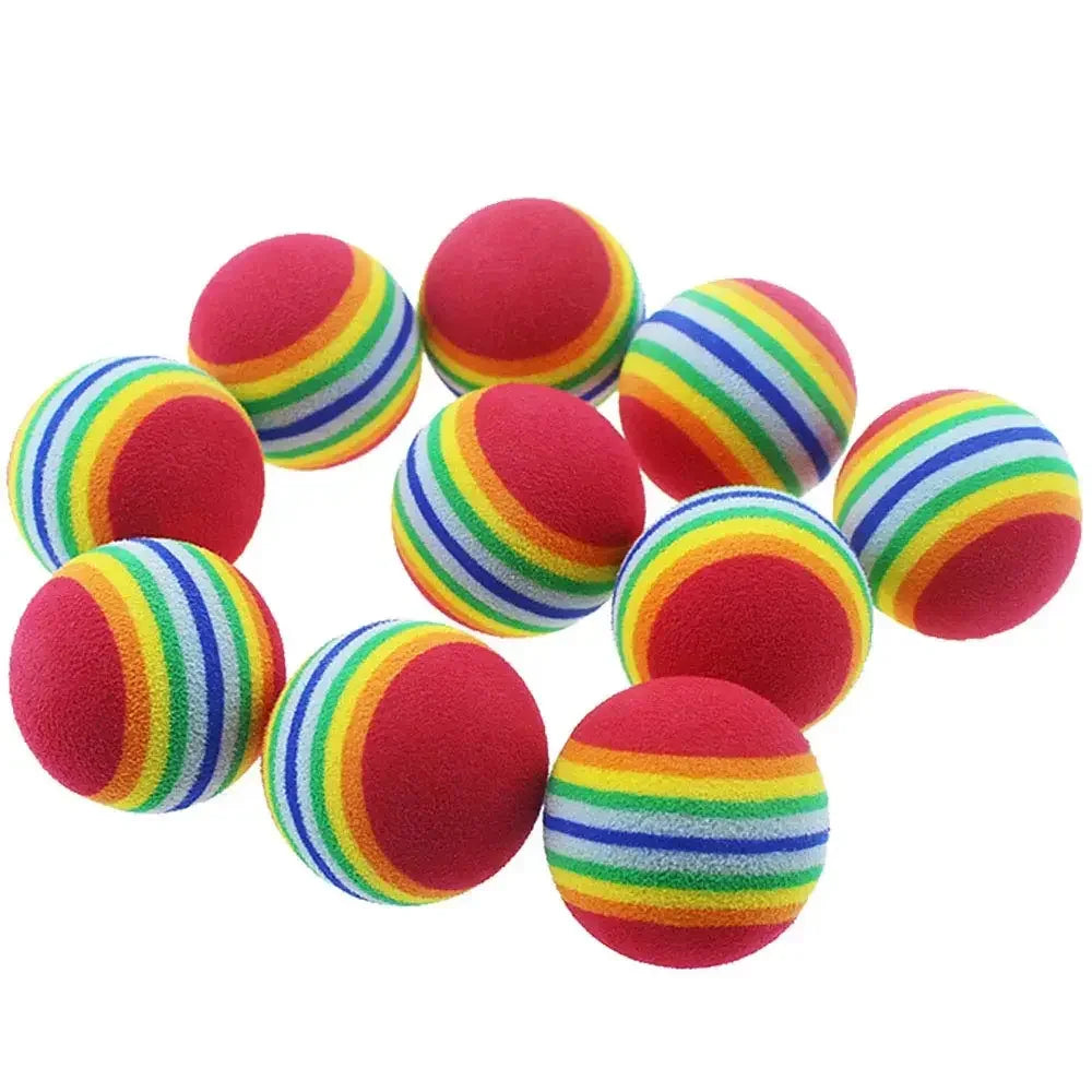 Cat Toy Balls Interactive for Indoor Cats Best Kitten Favorite Gift Soft Foam Ball Chase Quiet Playing Cats Stuff Pet Supplie
