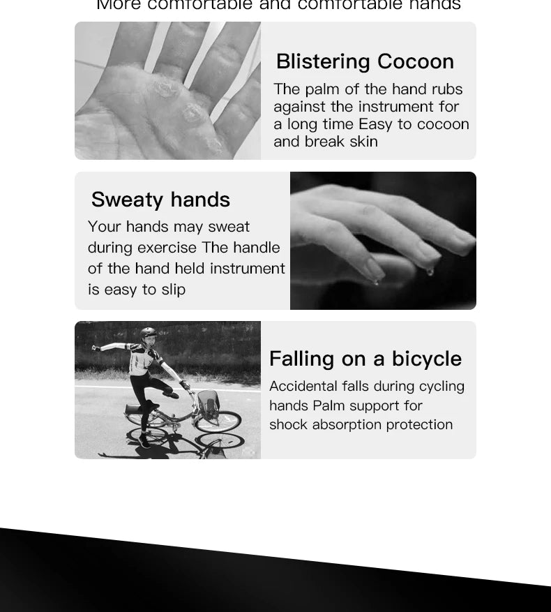 Cycling Anti-slip Full Finger Gloves MTB Bike Bicycle Gloves Pad Men Women Breathable Anti-shock Sports Gloves
