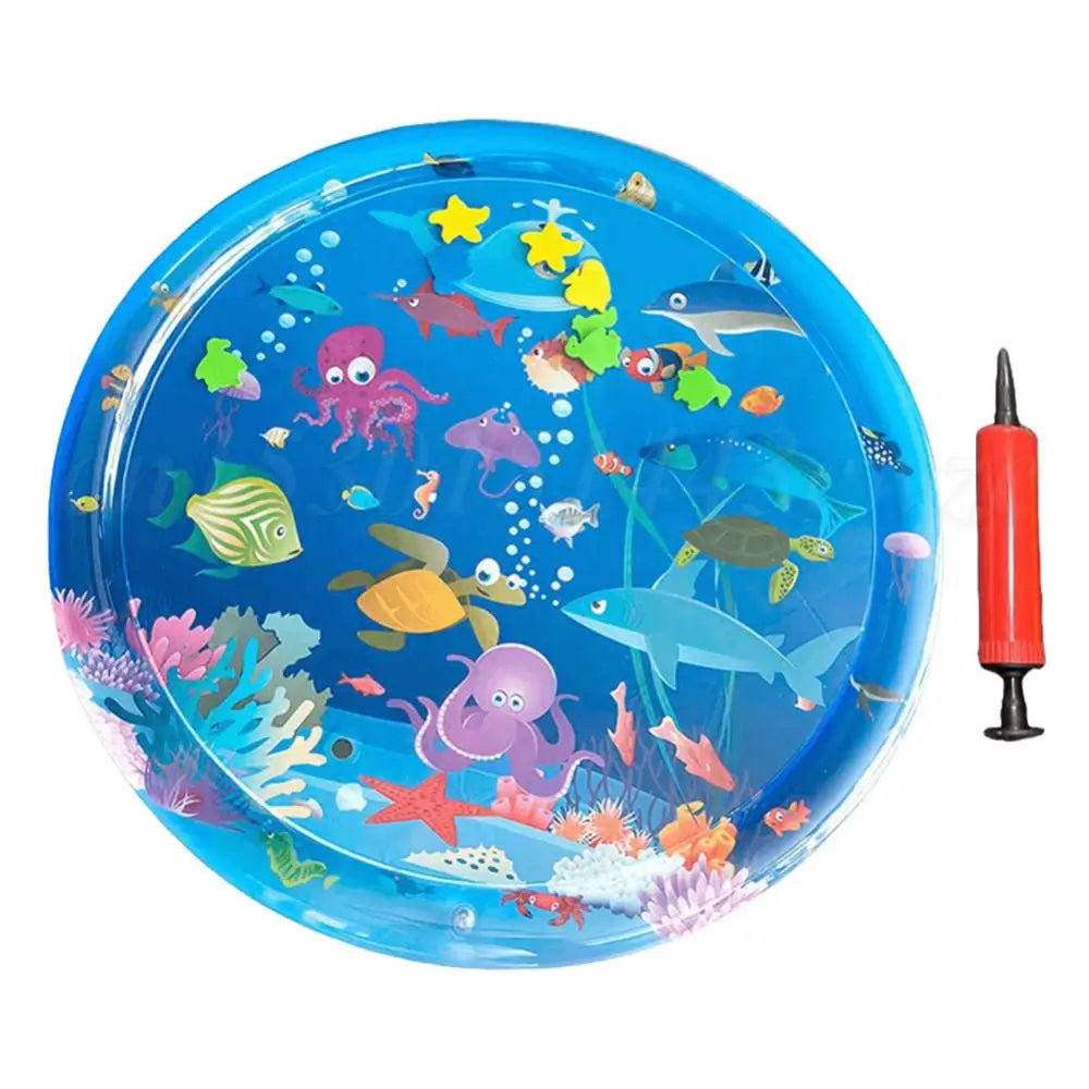 Water Play Mat For Cats Water Mat For Cat And Dog Thickened Water Sensory Playmat Pet Play Water Sensory Pad Summer Cooling Pet