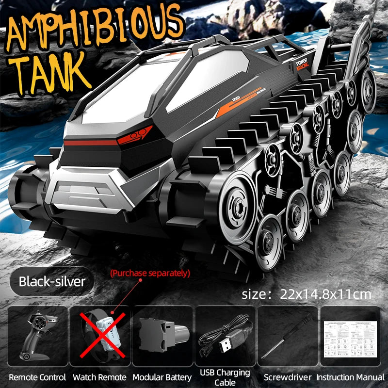JJRC Q183 4WD RC Car 2.4G Amphibious 4 Wheel Remote Control Truck Climbing Off Road Waterproof Armored Vehicles Children's Toys