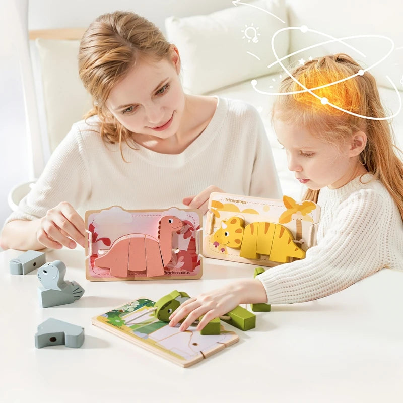 Baby Animal Threading Toys Wooden Stacking Toys Blocks Board Games Wooden Toys Baby Animal Stringing Threading Beads Toys Gift
