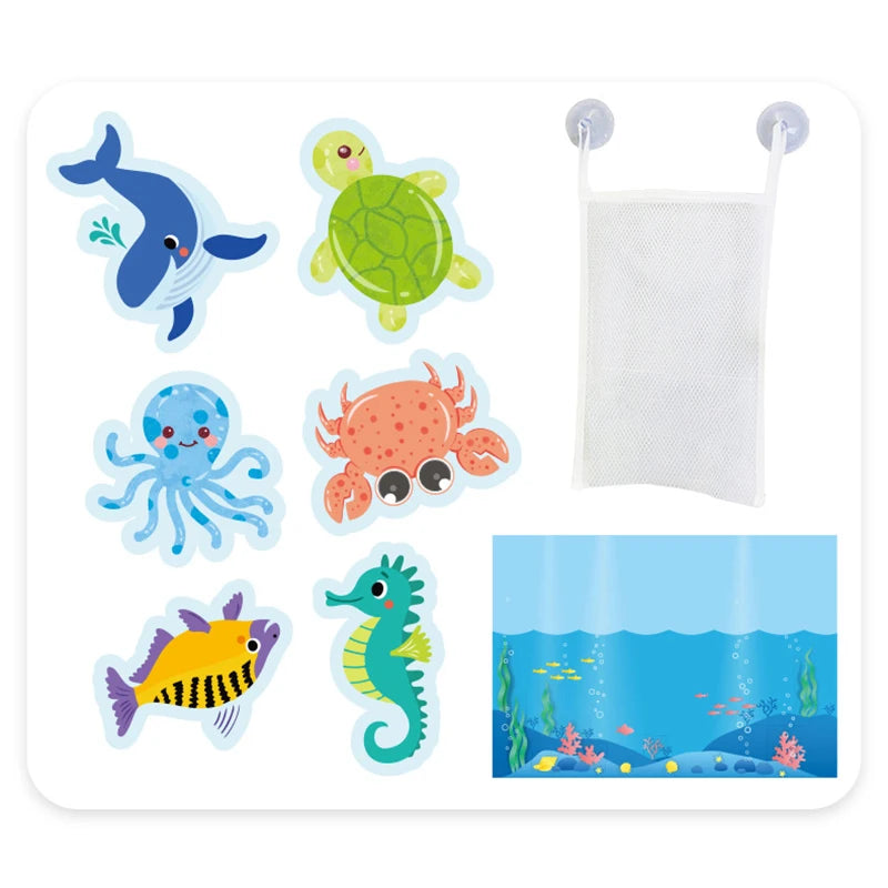Baby Bath Toys Fun Foam Animals Cognitive Floating Toy Traffic Bathroom Bathtub Toys for Babies Gifts Kids Early Educational Toy