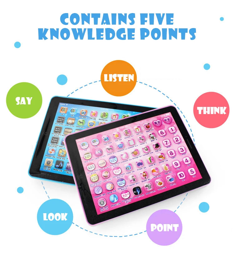 Kids Tablet Story Chinese English Learning Machine Toys Touch Song Music Game Education Baby Children Toys Girls Birthday Gift