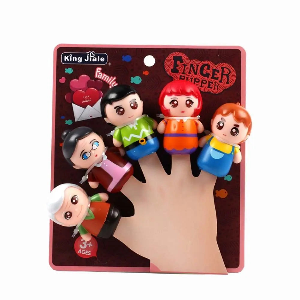 Puppet Toy Finger Dolls Animal Toys Cartoon Animal Dinosaur Hand Puppet Fingers Puppets Animal Head Gloves Tiny Hands Toys