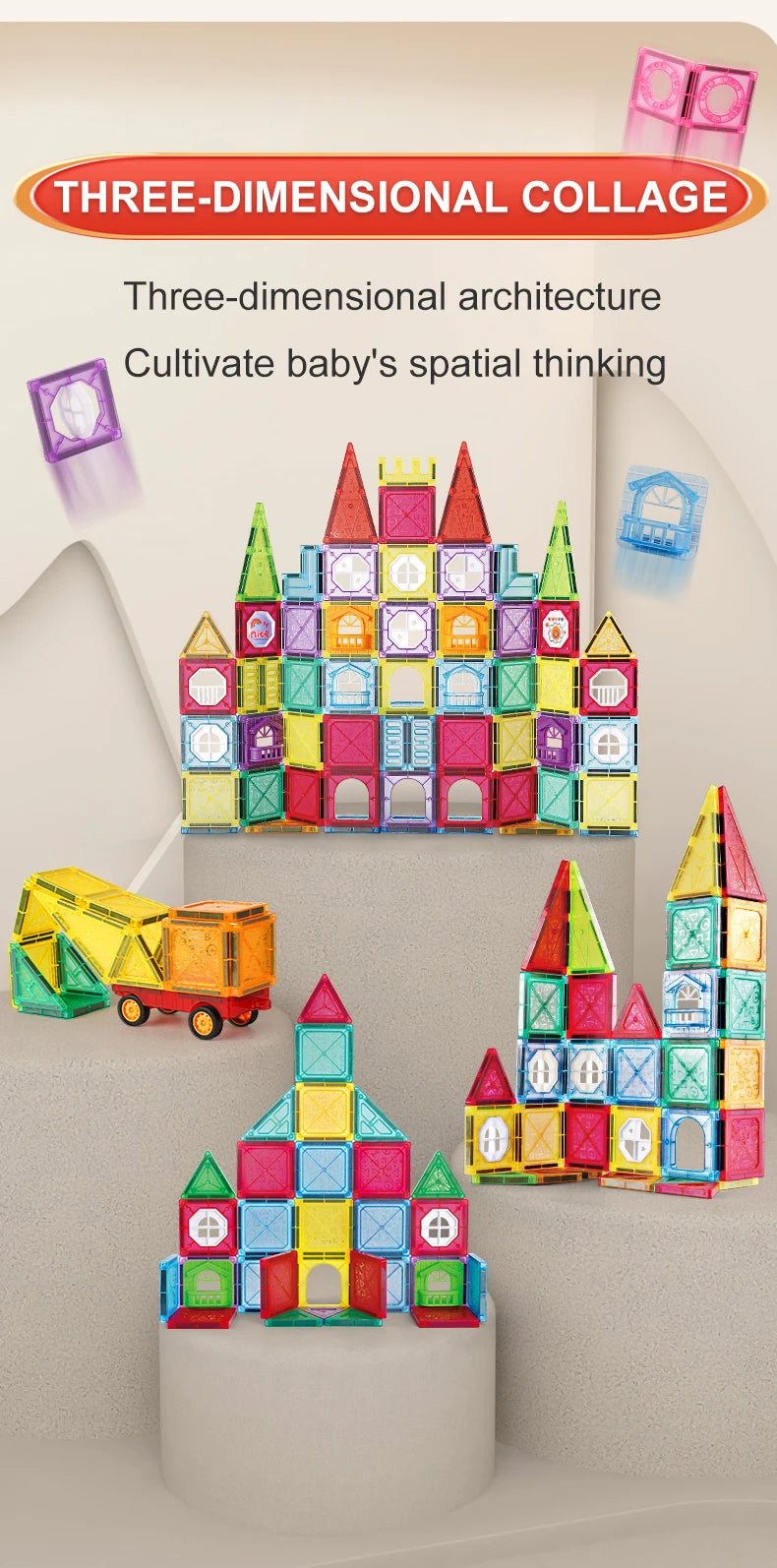 Magnetic Toys for Kids Ages 3-5 4-8 Magnet Toys for 3 4 5 6 7 8+ Year Old Boys Girls Toddlers Magnetic Building Blocks Preschool