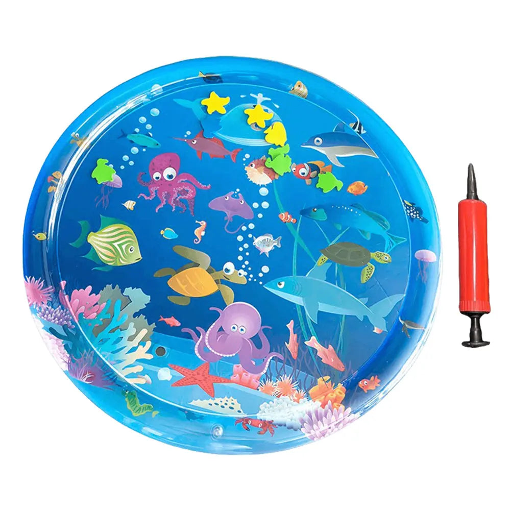 Water Play Mat For Cats Water Mat For Cat And Dog Thickened Water Sensory Playmat Pet Play Water Sensory Pad Summer Cooling Pet