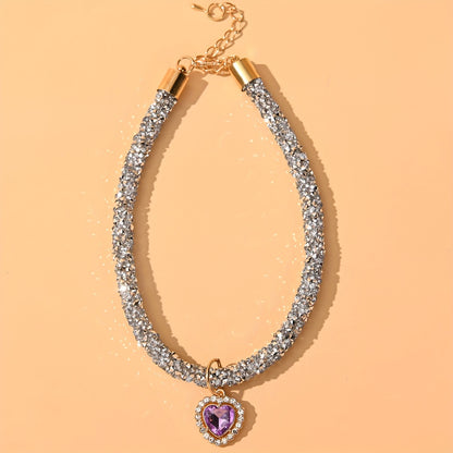 Elegant Faux Pearl & Ribbon Bow Cat Collar - Charming Pet Necklace Accessory, Pet Collar Necklace, 1pc