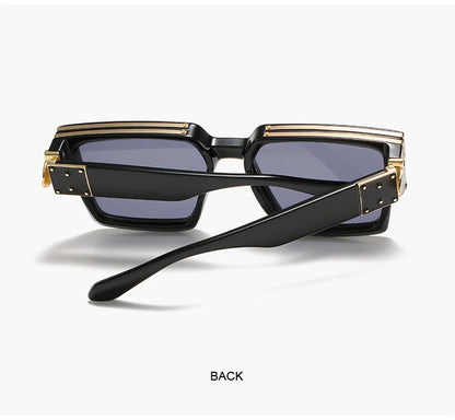 Vintage Square Sunglasses Man Woman Driver Shades Male Sun Glasses Fashion Gradient Big Frame Outdoor Oculos De Sol Masculino