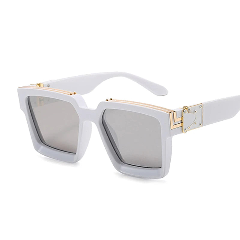 Vintage Square Sunglasses Man Woman Driver Shades Male Sun Glasses Fashion Gradient Big Frame Outdoor Oculos De Sol Masculino
