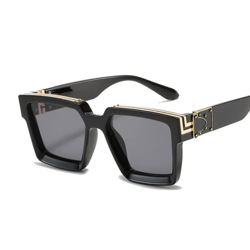 Vintage Square Sunglasses Man Woman Driver Shades Male Sun Glasses Fashion Gradient Big Frame Outdoor Oculos De Sol Masculino