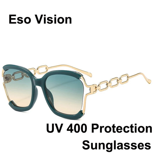 Designer Overisze Sunglasses For Woman Black Women's Fashion Metal Party Sun Glasses Big Frame Sale With Case Brown Green Red