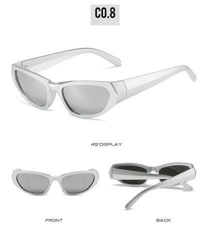 Steampunk Goggle Women Sunglasses Female Men Cyber Punk Sun Glasses Vintage Shades Futuristic Eyewear Lady Rideing Eyeglasses