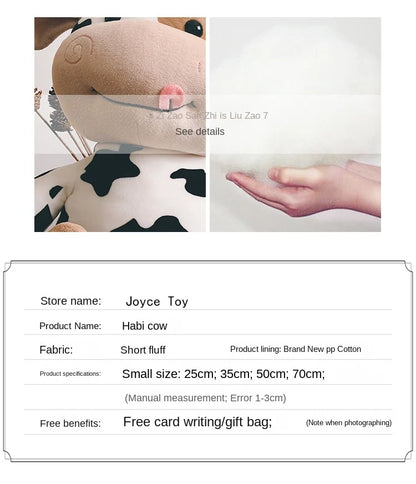 Cute Cow Plush Toy Rag Doll for Girlfriend Children's Toys Gifts Plush Toys Pillow Plushie Stuffed Animal Patung Dolls