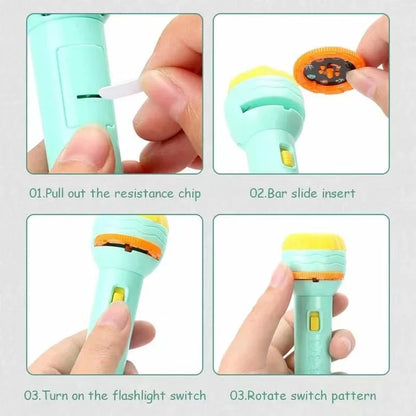 Children's toys/projector story machine/children's flashlight projection map 24