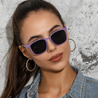 Vintage Simple Sunglasses Women Square Trend Eyeglasses Men Retro High Quality Glasses Shades Gafas De Sol Mujer UV400