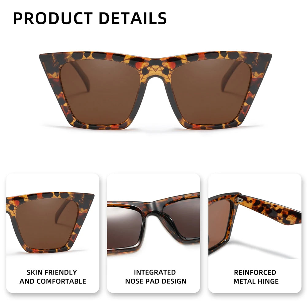 Trendy Sunglasses Women Luxury Designer UV400 Protection Female Eyewear Retro Sun Shades for Lady Eyewear Accessory