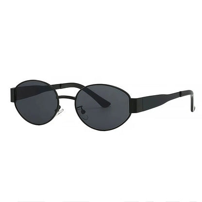 Luxury brand metal sunglasses for men and women unisex designer fashion sun glasses Oval unisex Stylish Eyewear shades UV400