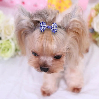Pet Lovely Hairpins Dog Accessories Pet Dog Bows Hair Clips for Puppy Dogs Cat Yorkie Teddy Hair Grooming Pet Hair Accessories