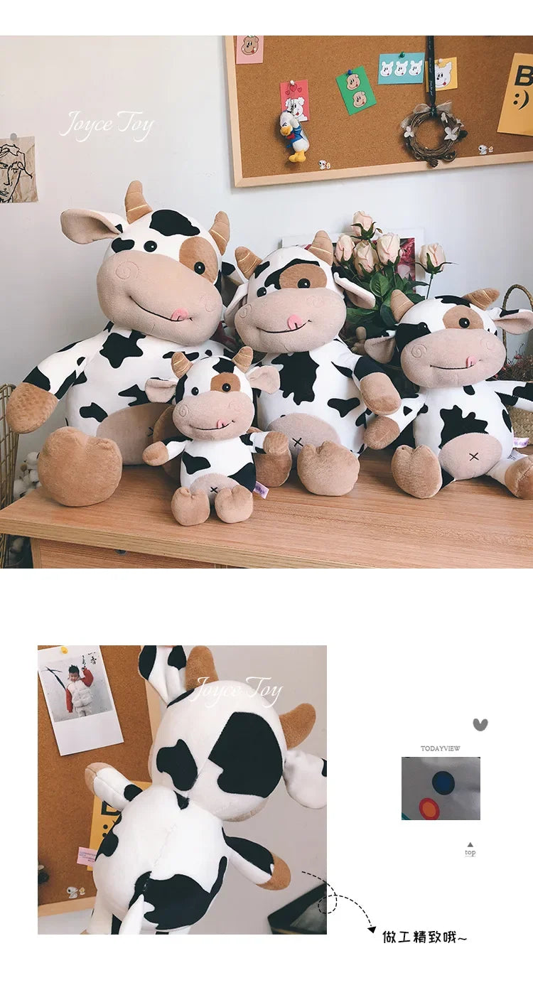Cute Cow Plush Toy Rag Doll for Girlfriend Children's Toys Gifts Plush Toys Pillow Plushie Stuffed Animal Patung Dolls