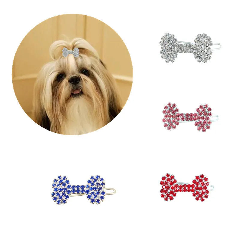 Pet Lovely Hairpins Dog Accessories Pet Dog Bows Hair Clips for Puppy Dogs Cat Yorkie Teddy Hair Grooming Pet Hair Accessories
