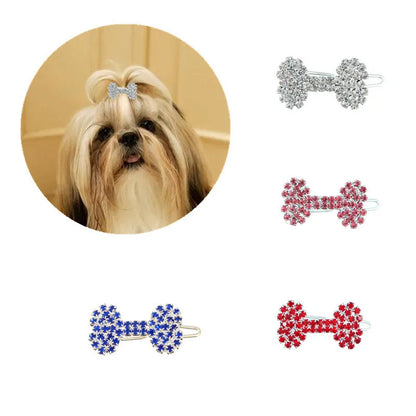 Pet Lovely Hairpins Dog Accessories Pet Dog Bows Hair Clips for Puppy Dogs Cat Yorkie Teddy Hair Grooming Pet Hair Accessories