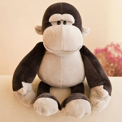 25CM Kawaii Jungle Animal Plush Toys Forest Animal Plush Dog Zebra Elephant Lion Fox Giraffe Children's Toys Doll Birthday Gift