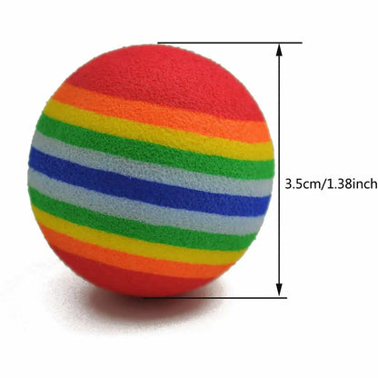 Cat Toy Balls Interactive for Indoor Cats Best Kitten Favorite Gift Soft Foam Ball Chase Quiet Playing Cats Stuff Pet Supplie