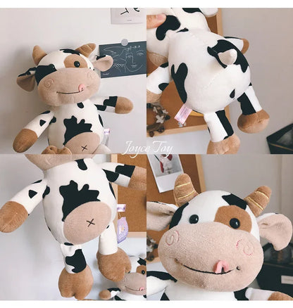 Cute Cow Plush Toy Rag Doll for Girlfriend Children's Toys Gifts Plush Toys Pillow Plushie Stuffed Animal Patung Dolls