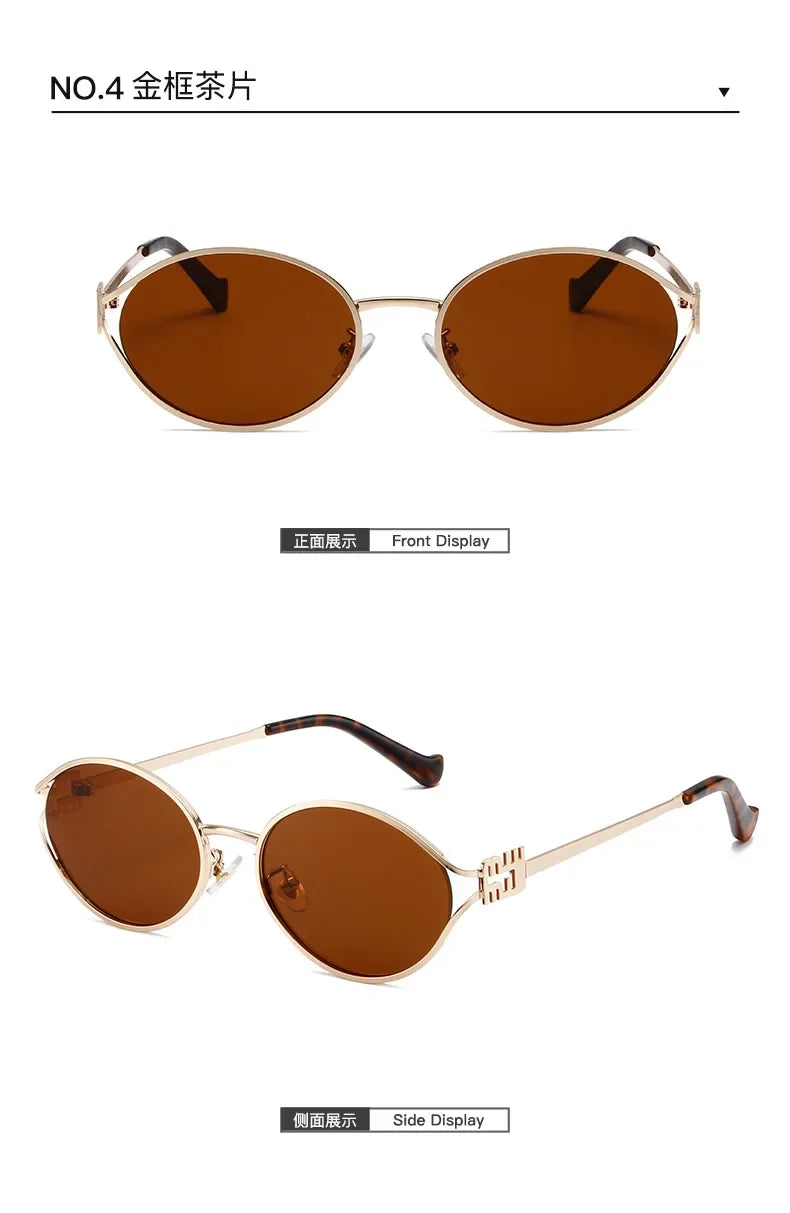 New Summer Sunglasses – Oval-shaped, high-end ins-style women's fashion sunglasses, cross-border influencer favorite.