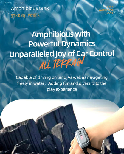 JJRC Q183 4WD RC Car 2.4G Amphibious 4 Wheel Remote Control Truck Climbing Off Road Waterproof Armored Vehicles Children's Toys