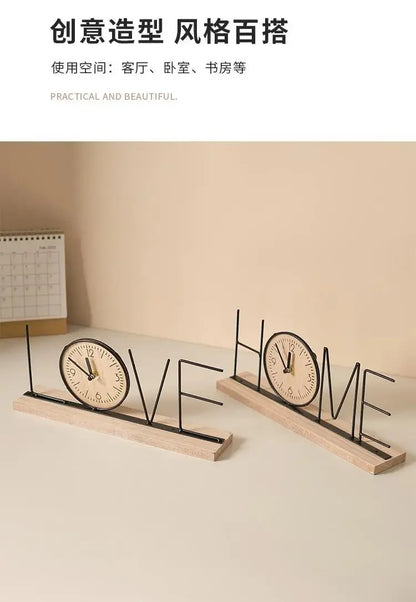 Handmade creative TV cabinet decoration furniture home living room bedroom wine cabinet office desktop clock decoration